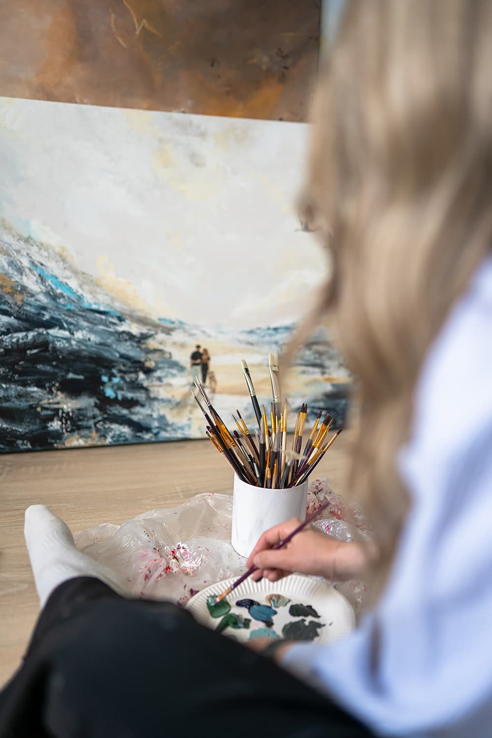 Laura Korll in haar atelier